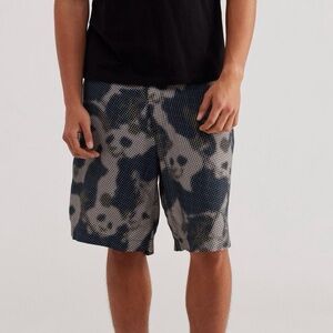 $375 ICEBERG Men’s Pixelated Print Panda Urban Outfitters Bermuda Shorts sz S